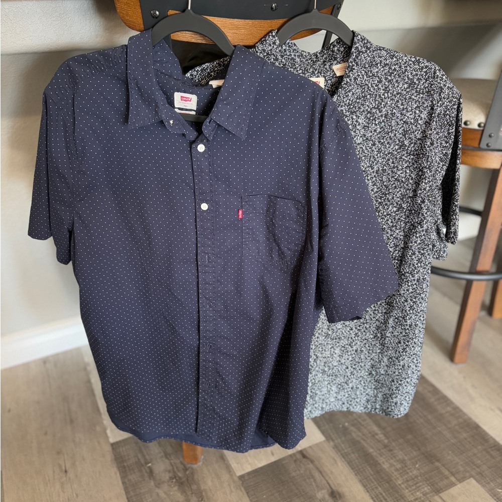 Levi's Blue Casual Button Down Shirts